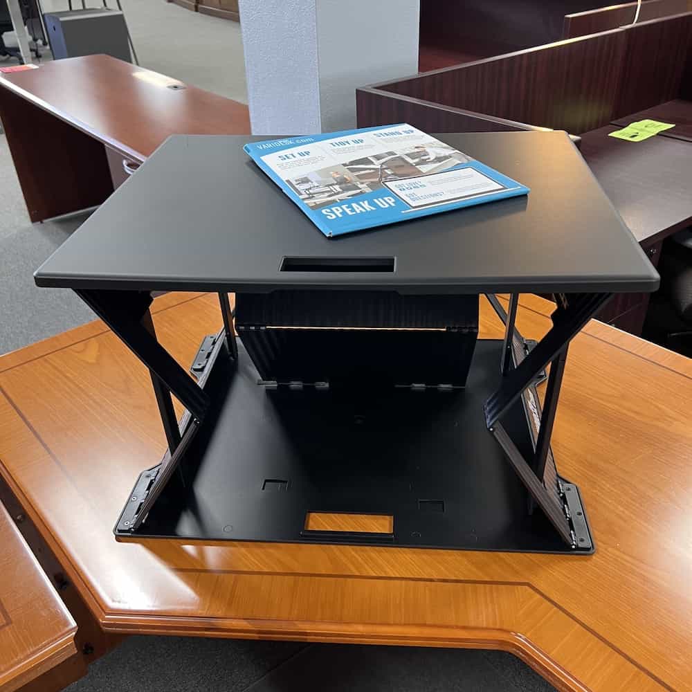 Varidesk Black Laptop 22" Portable Sit Stand Desk Riser Office Furniture Liquidations