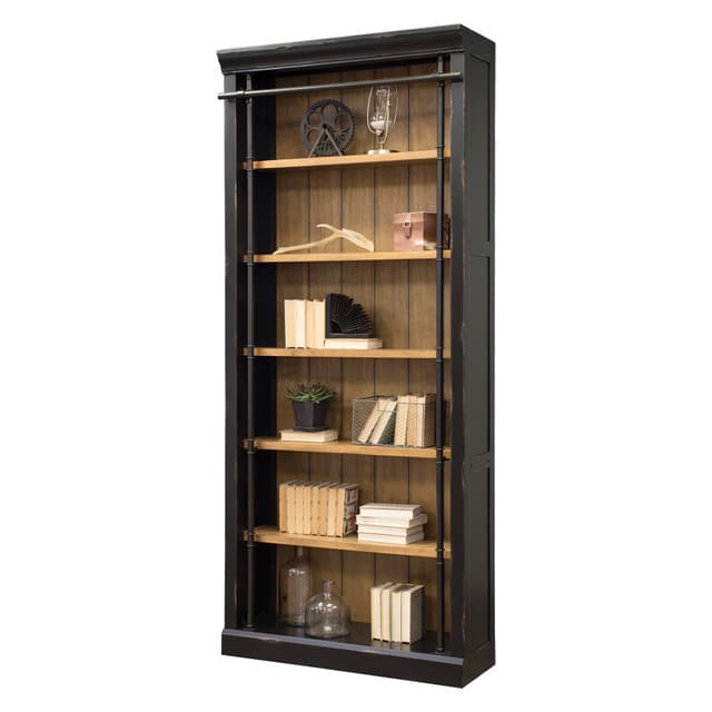 Executive Bookcase, honey and black