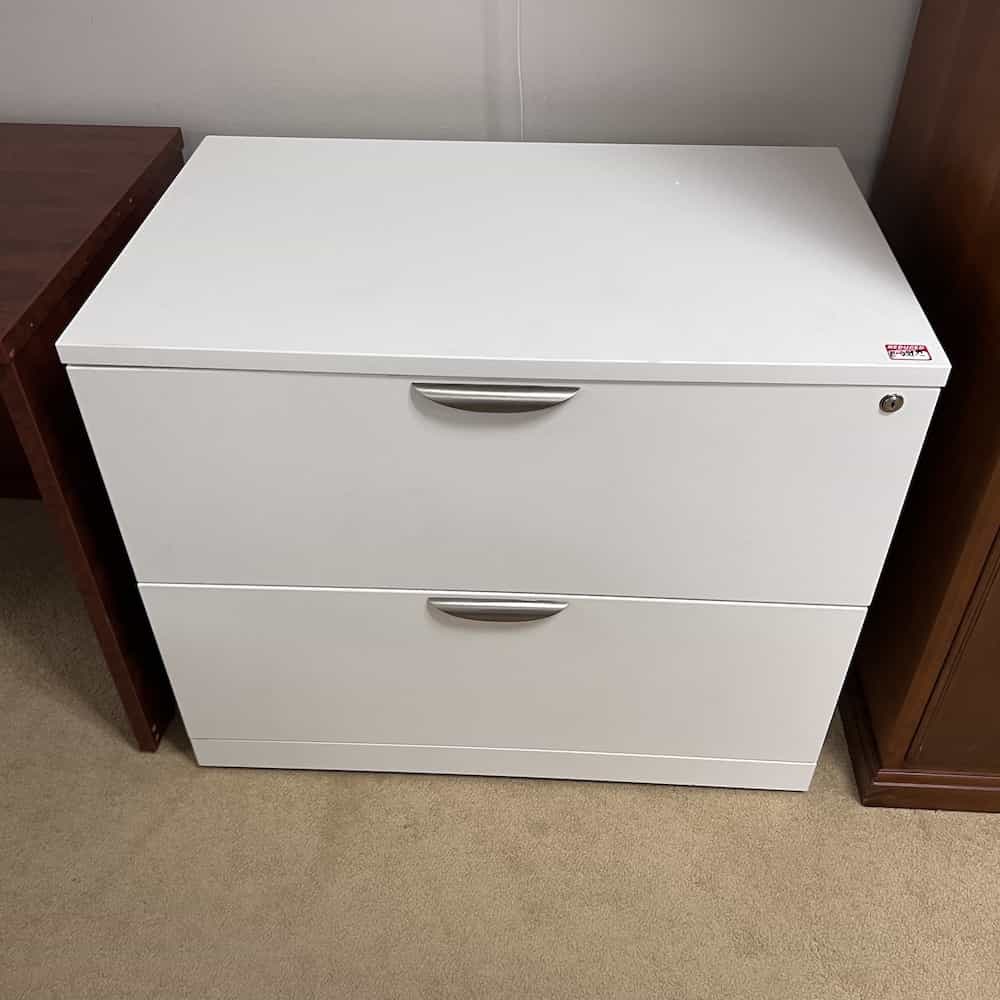 white 2 drawer lateral