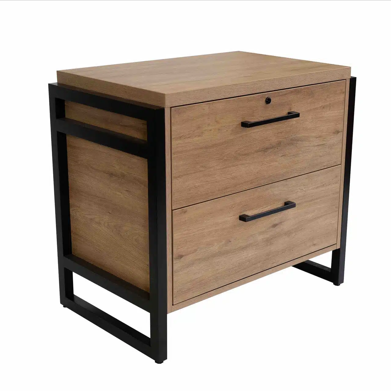 natural wood look laminate executive 2 drawer lateral