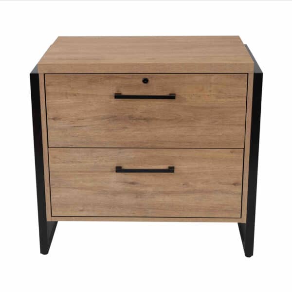 natural wood look laminate executive 2 drawer lateral