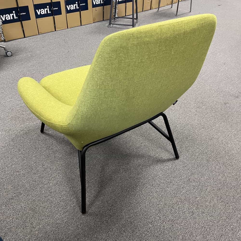 Contemporary Arm Chair, green, back