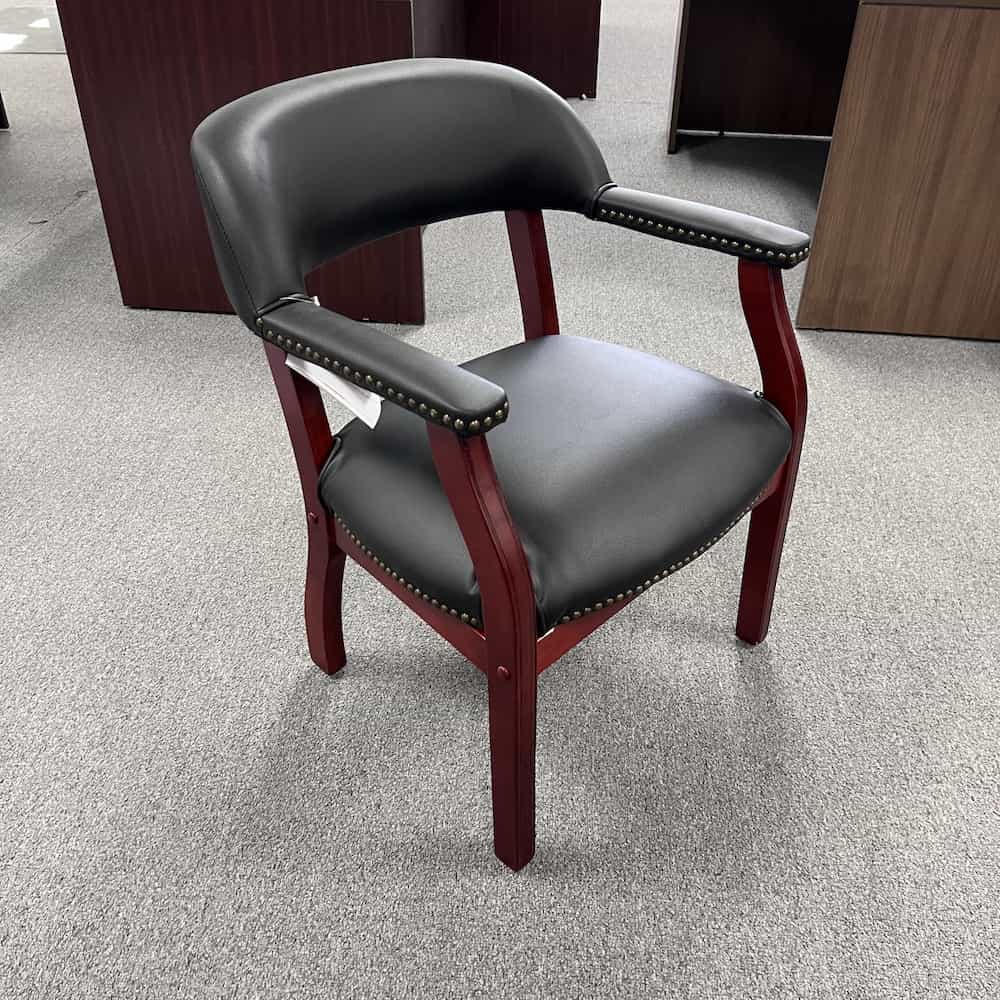 black and cherry poker chair