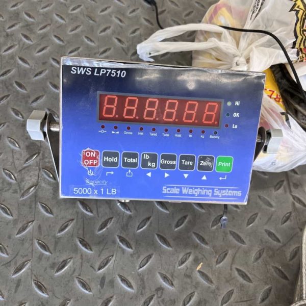 Digital Floor Scale with Ramp led