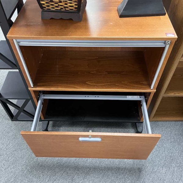 Roll Front and 1 Drawer Lateral File Cabinet