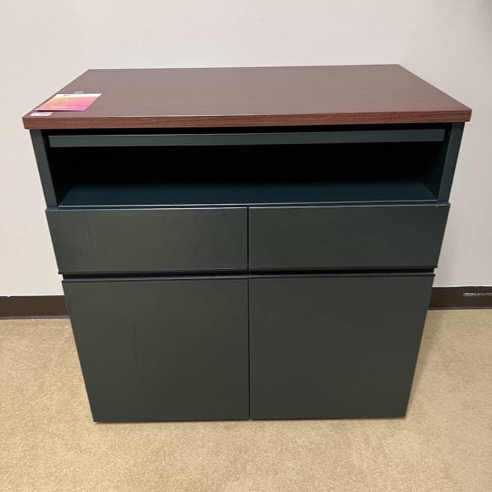 Storage Cabinet green and cherry