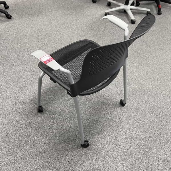 Stacking Rolling Chair with Arms