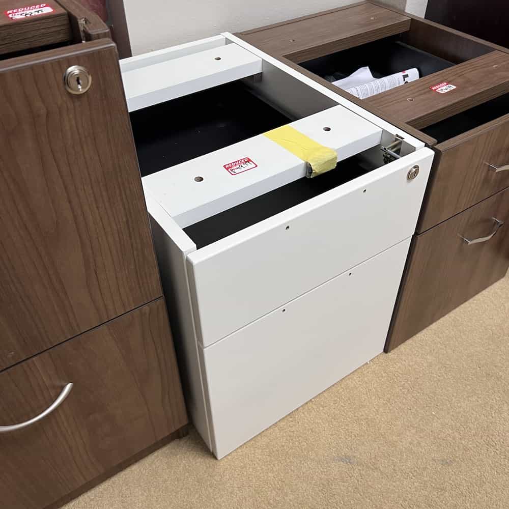 white under desk pedestal box/file