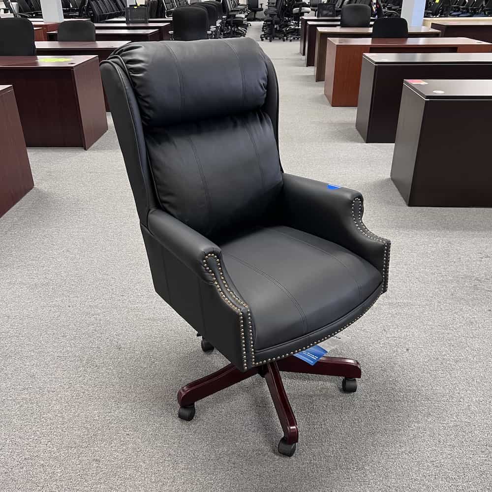 black vinyl plush executive