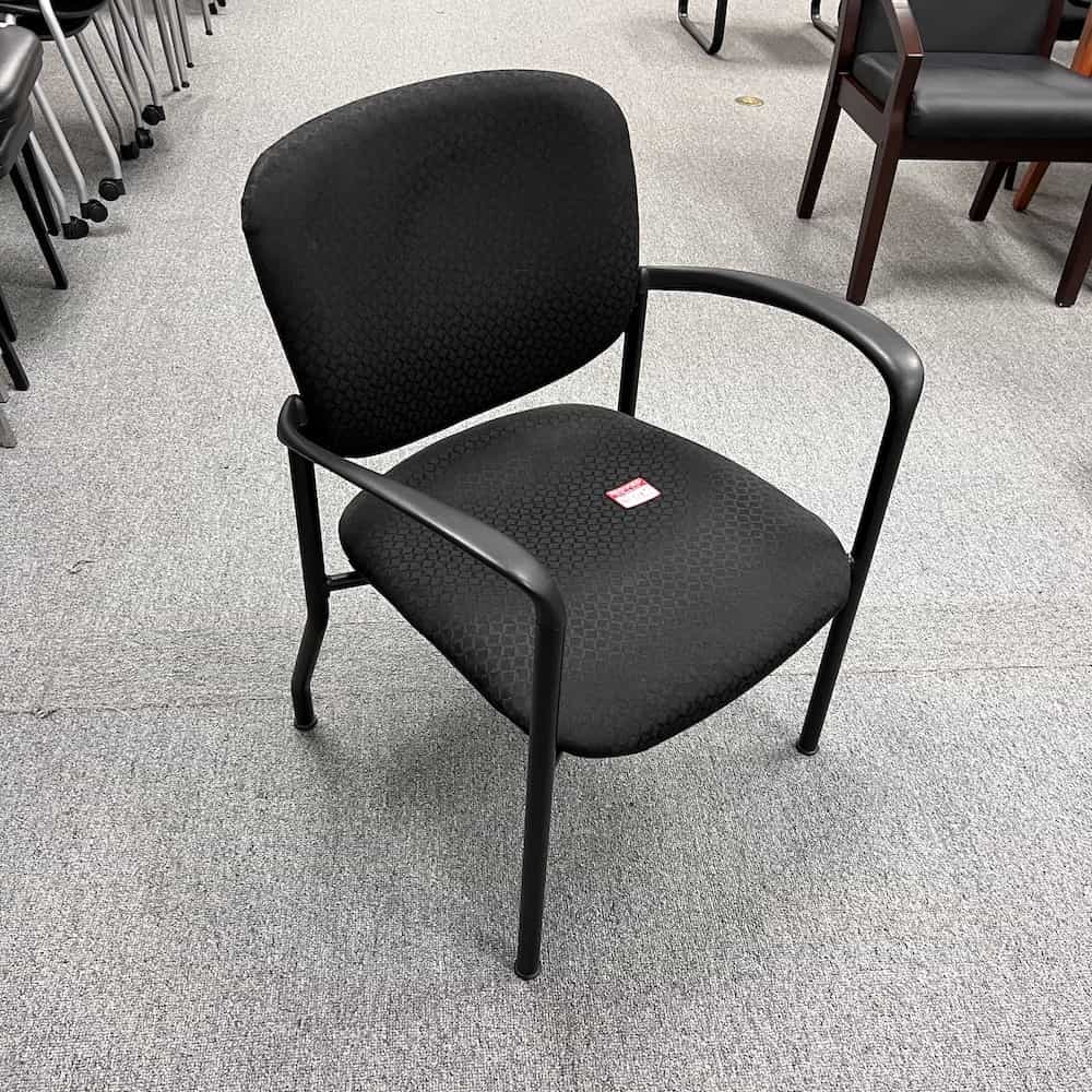 black stacking chair
