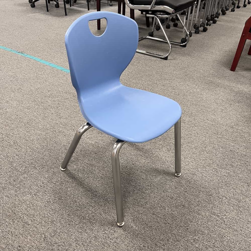 periwinkle blue kids stacking chair