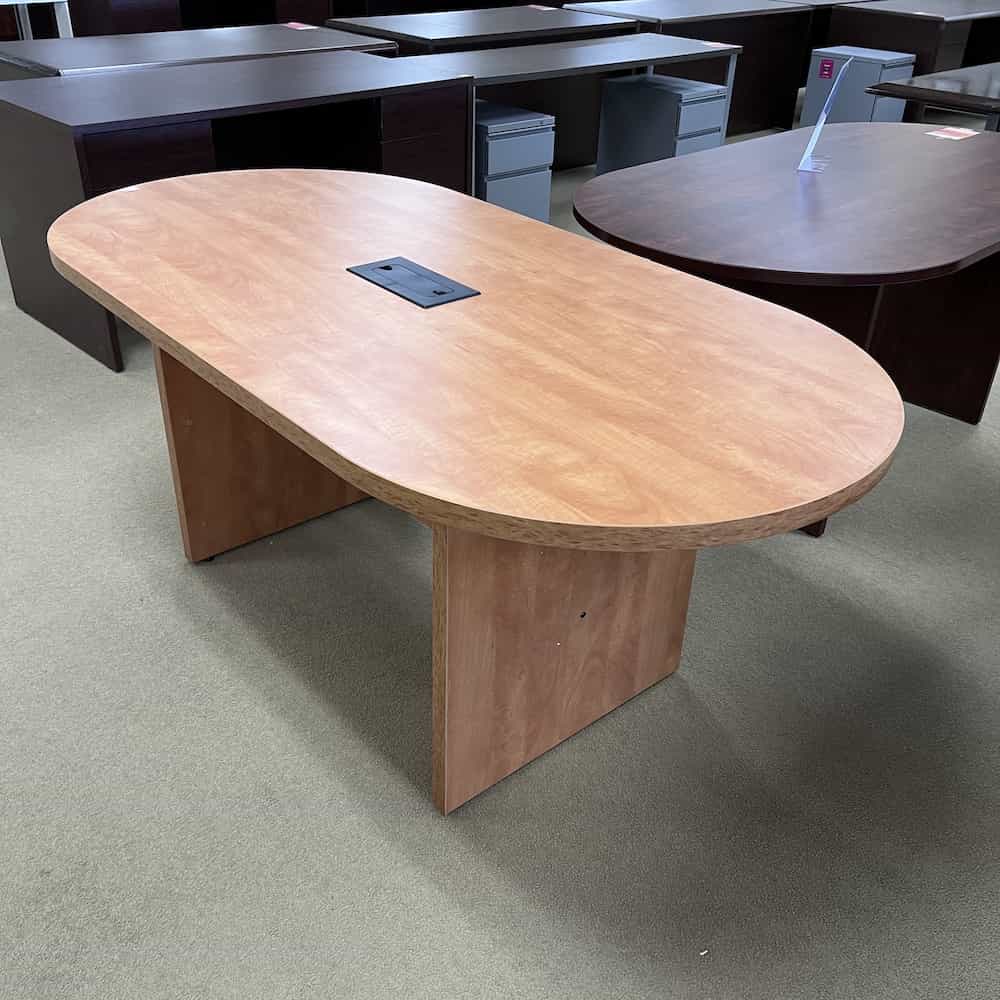 honey racetrack oval conference table