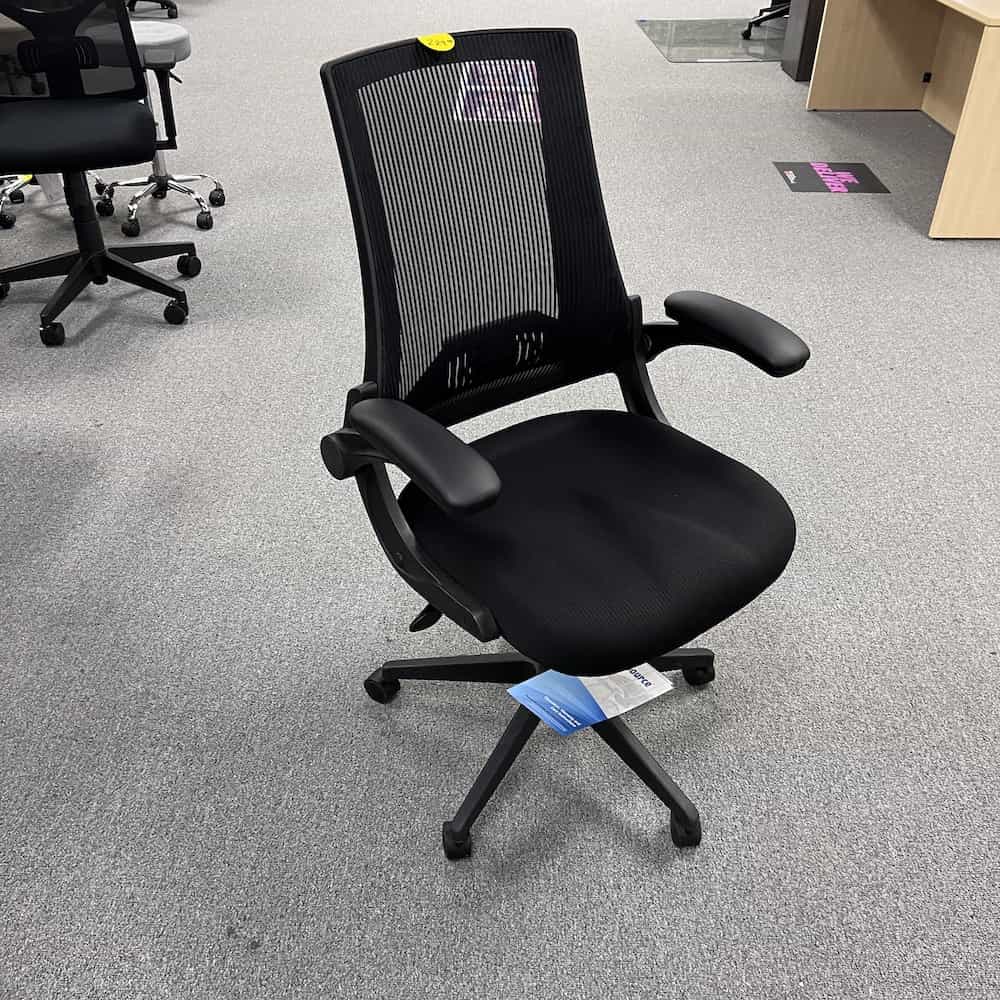 Mesh Back Office Chair with Flip-Up Arms