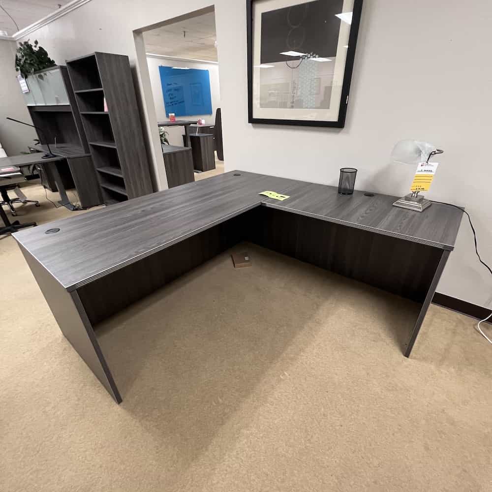 grey samoa l-desk shell new