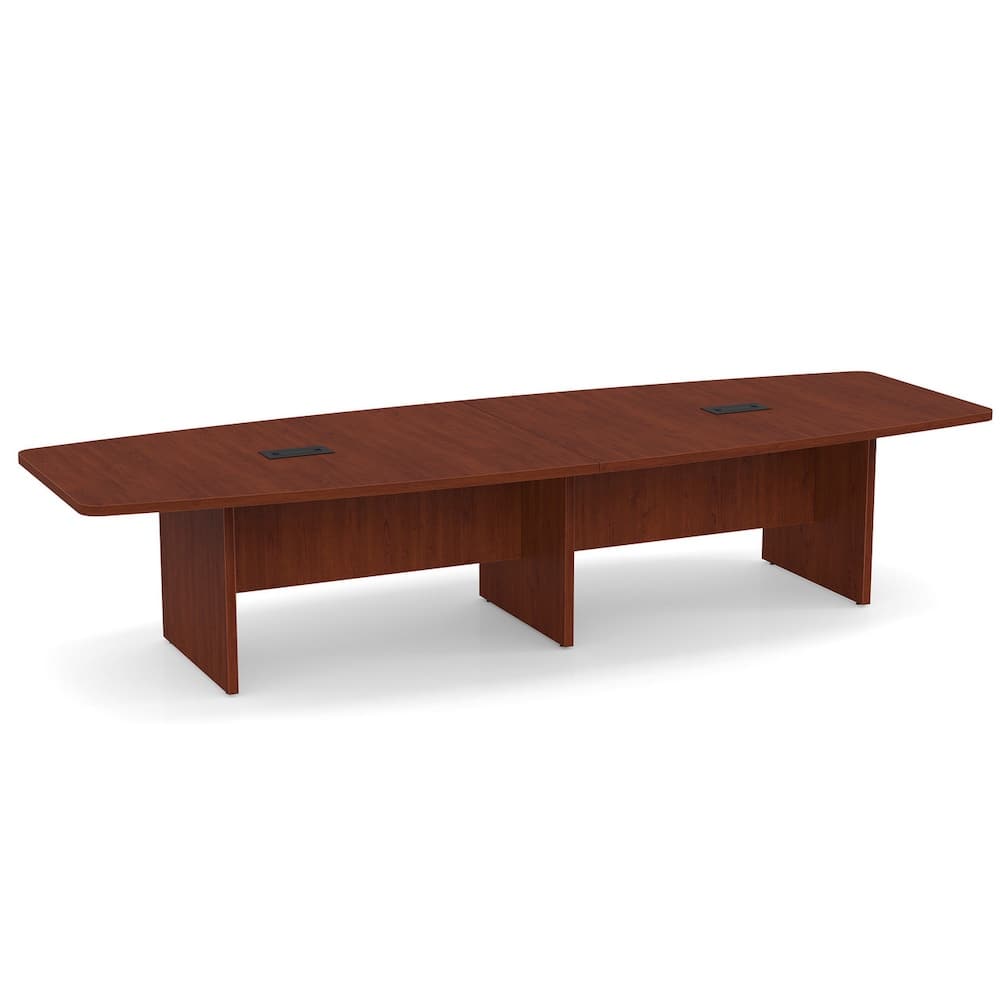 laminate 12 foot boat shaped conference table, new office furniture