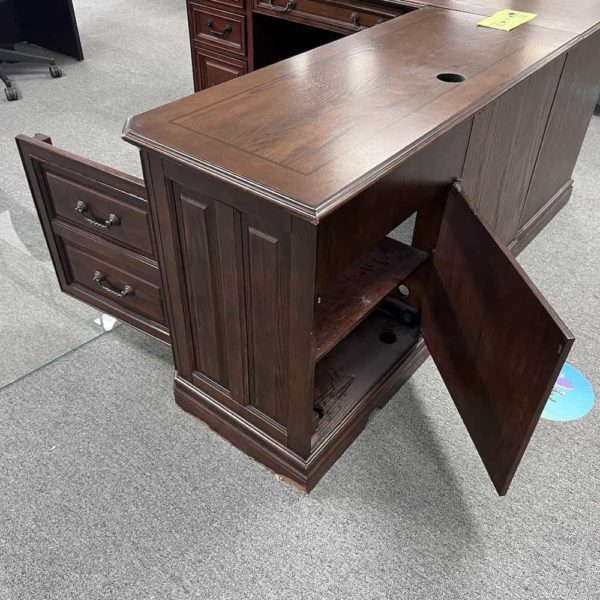 walnut whalen traditional used office desk