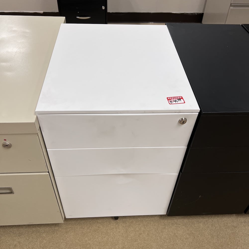 white metal vertical file