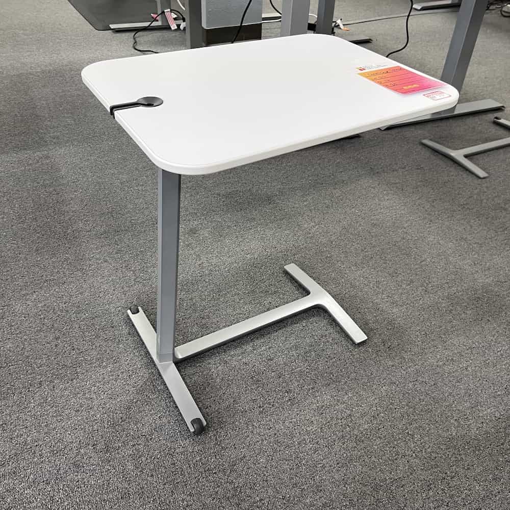 steelcase Campfire Skate Table white and silver