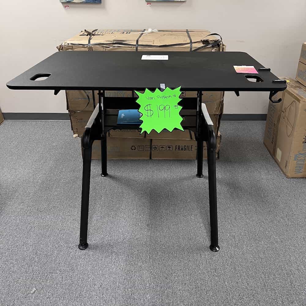 black vari desk pneumatic