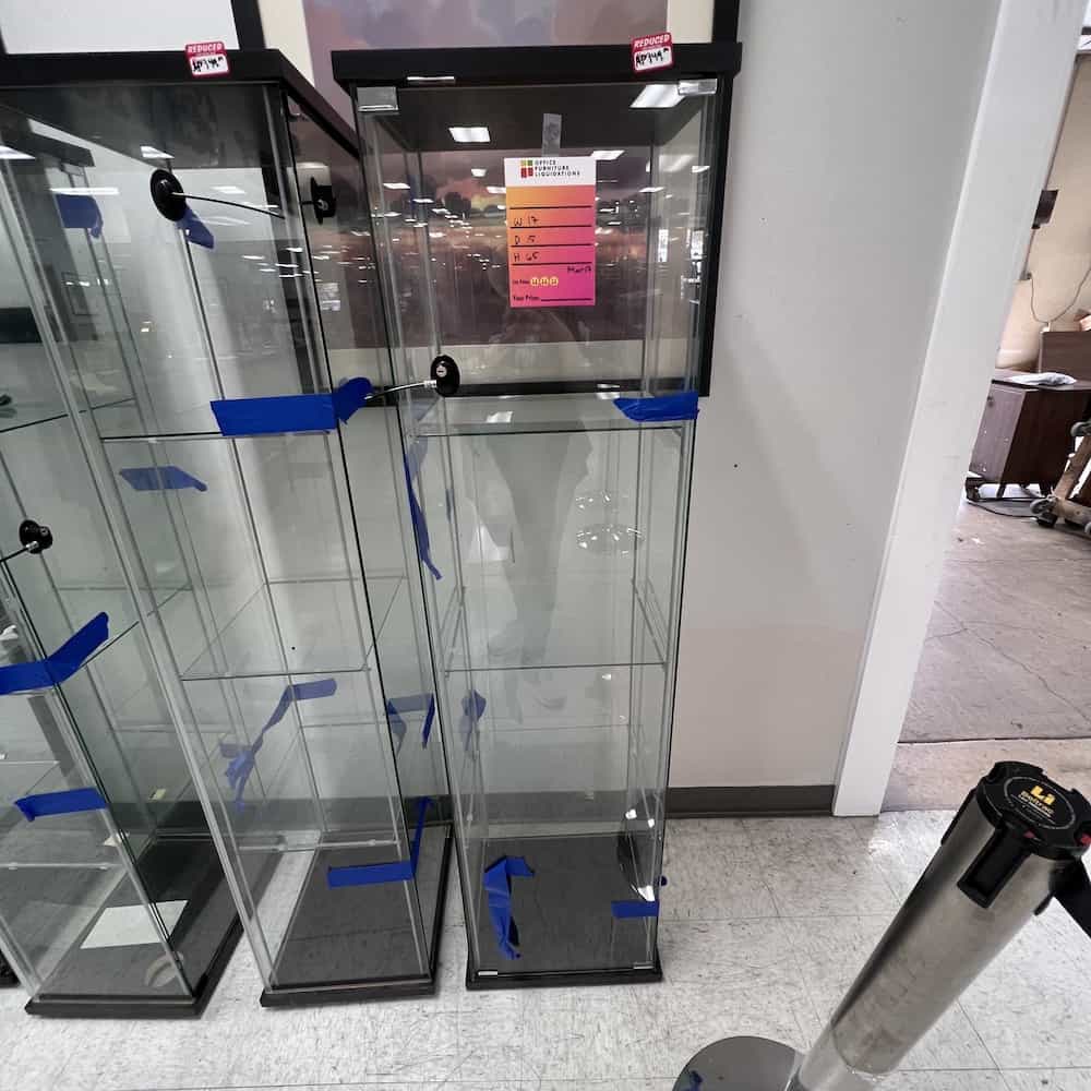 glass curio display case