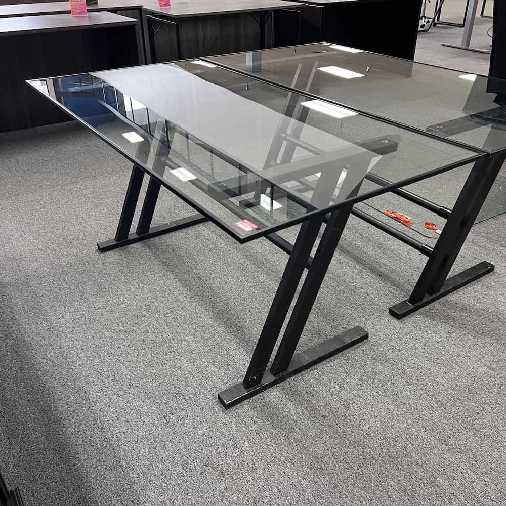 glass table desk