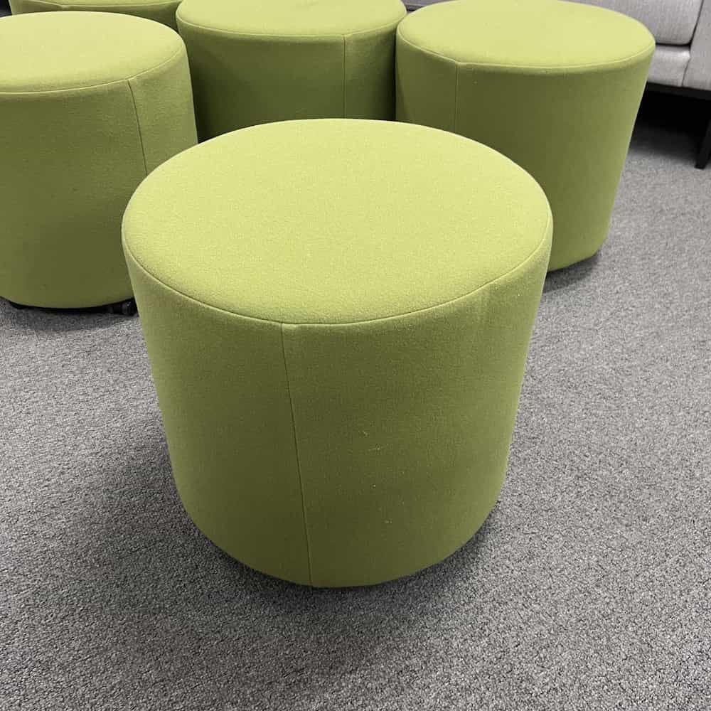 national furniture ottoman rolling green
