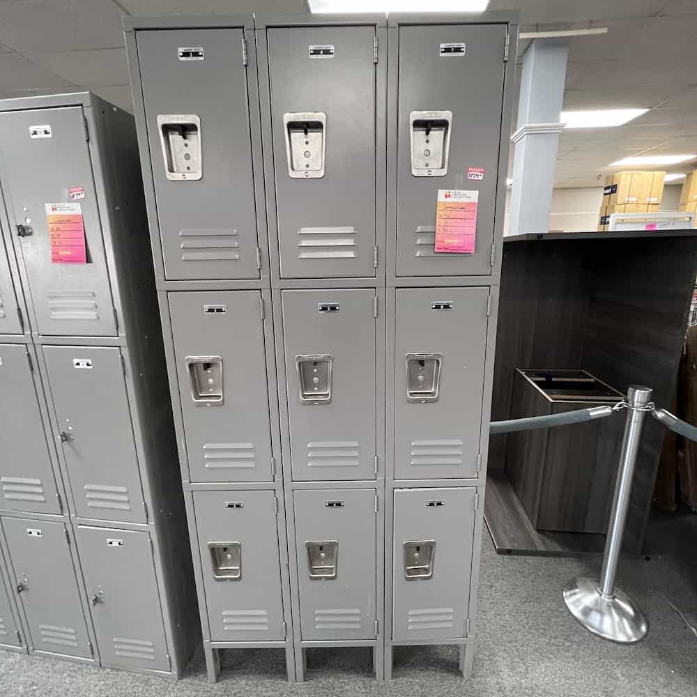 grey lockers 9 cubby metal jorgenson