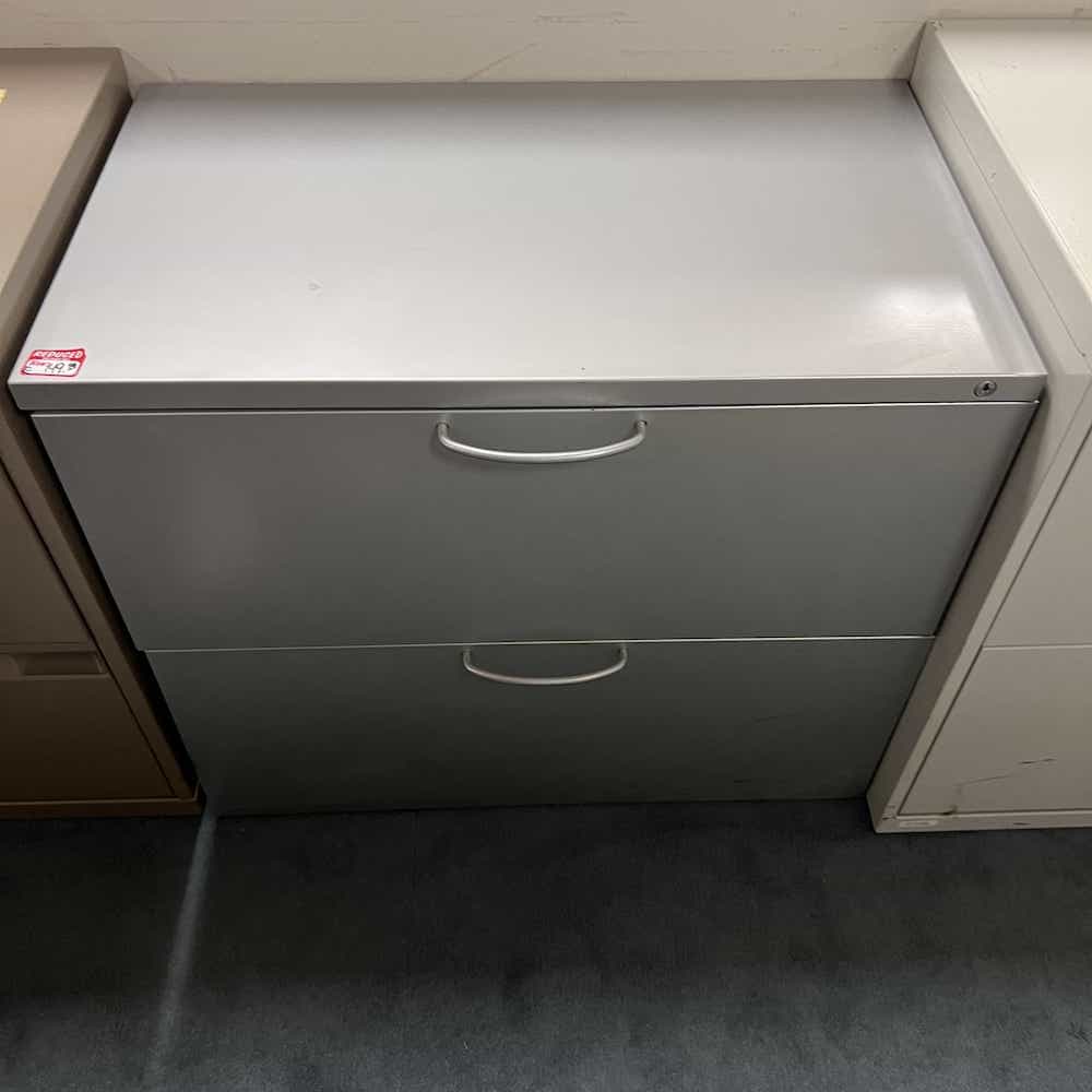 herman miller silver 2 drawer lateral