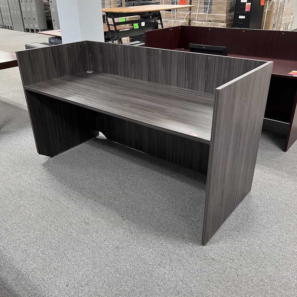 grey laminate reception desk