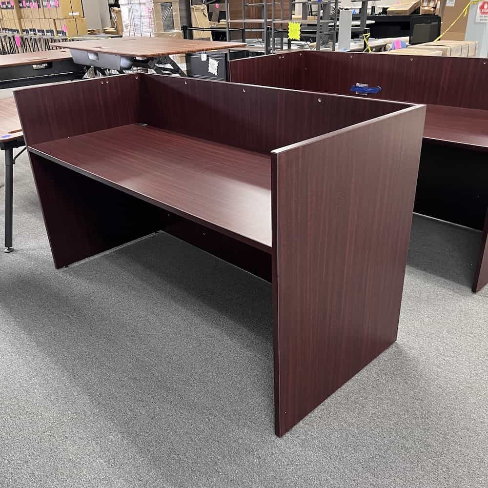 mahogany reception desk shell