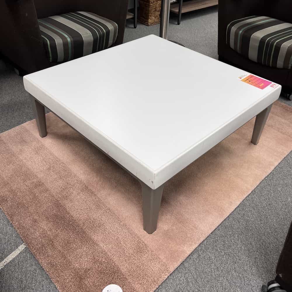 white square coffee table