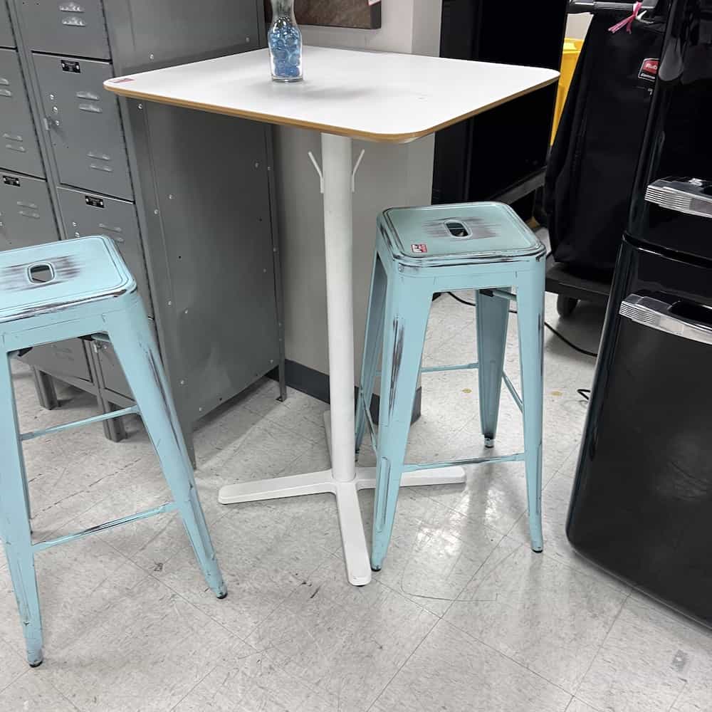 28" Ikea Bilsta White Bar Height Pub Table Office Furniture Liquidations