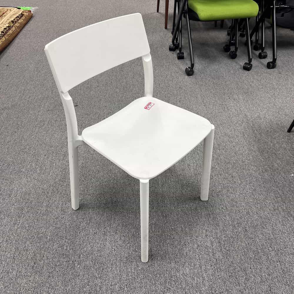 white ikea plastic stacking chair