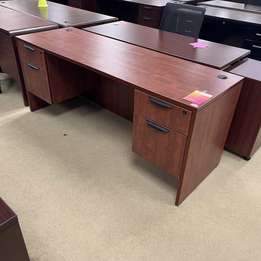 cherry 2 box file hanging file desk