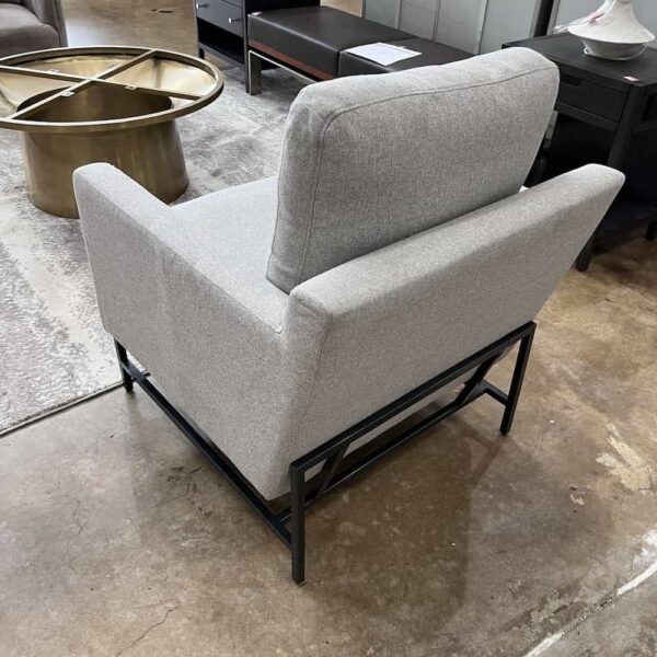 grey arm chair