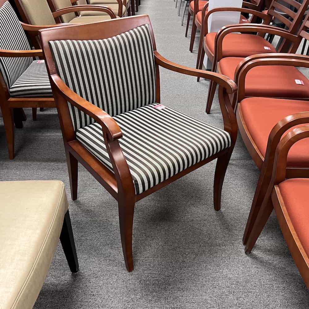 cherry and stripes guest chair