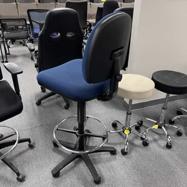 Office Stool, blue