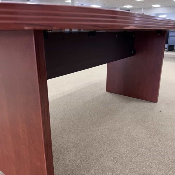 cherry conference table details of espresso panel