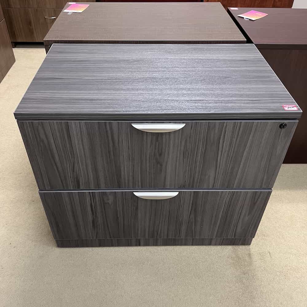 grey 2 drawer lateral laminate used