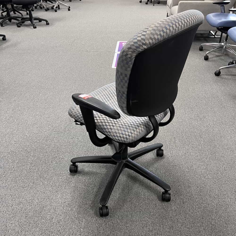 haworth improve task chair, black grey multi