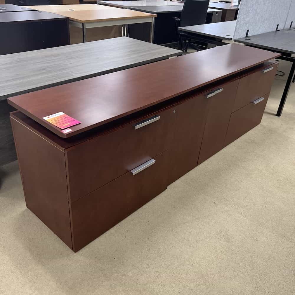mahogany credenza storage cabinet