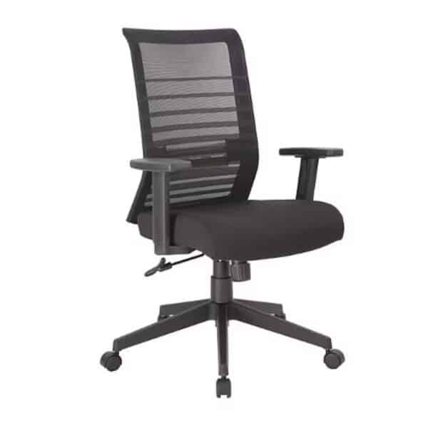 tall mesh back black chair