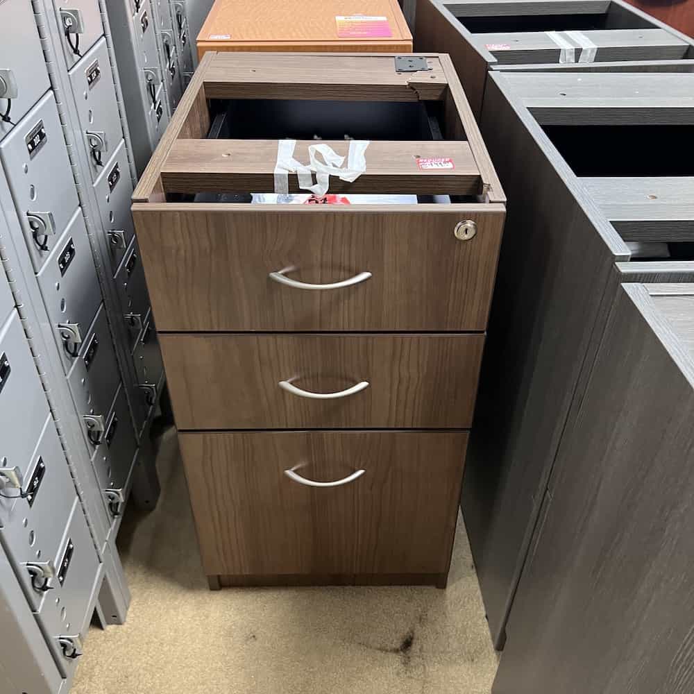 walnut box box file under cabinet vertical