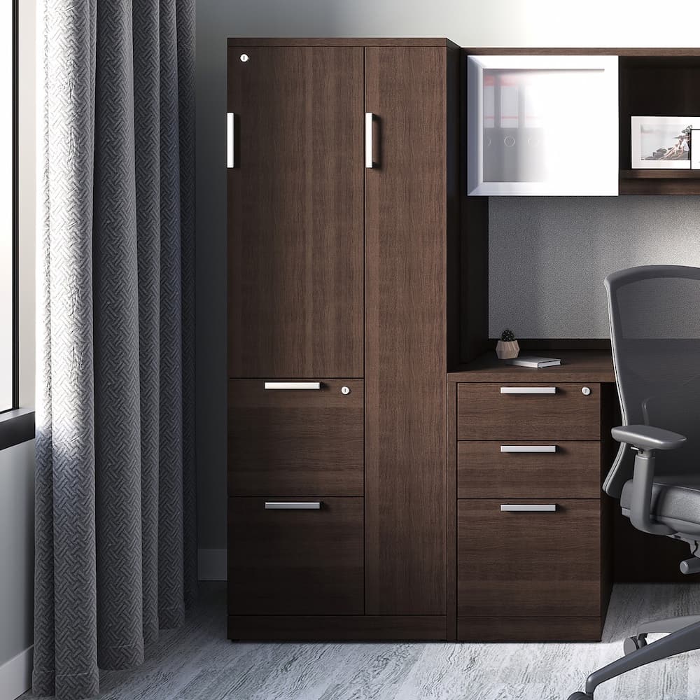 New - 24" W x 66" H Office Wardrobe Storage Cabinet with Box/Box/File - Various Colors - Image 15