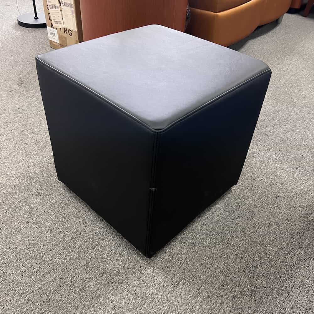 black square ottoman modular furniture, vinyl antimicrobial