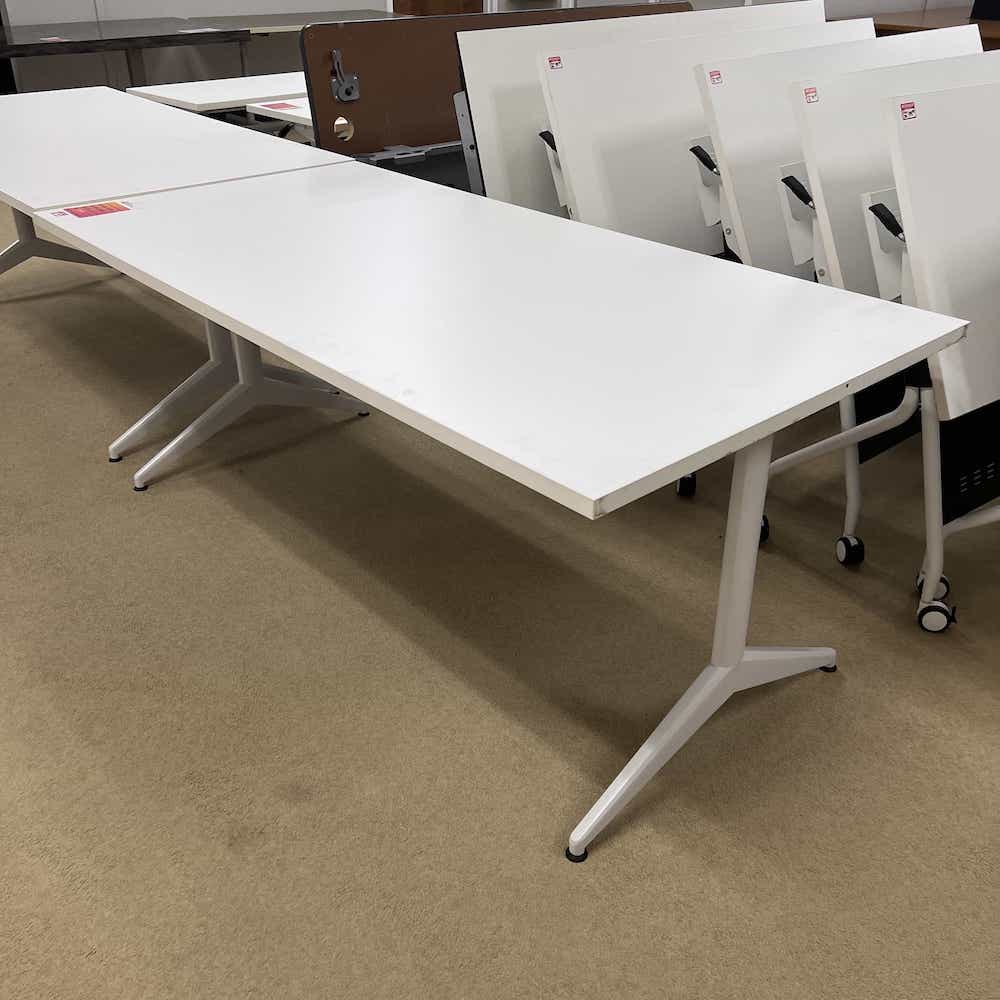 72" (6 Ft) Allsteel White Training Table Office Furniture Liquidations