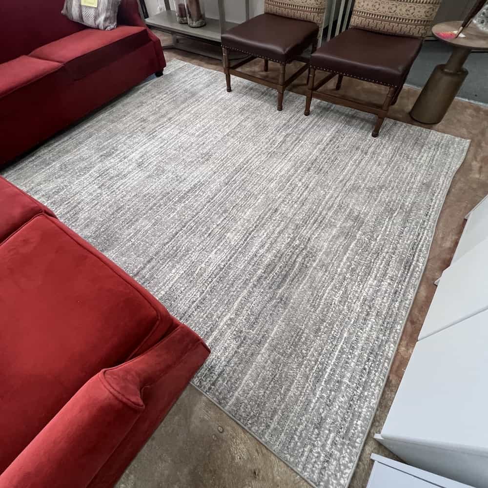 grey striped rug 8 x 10 contemporary
