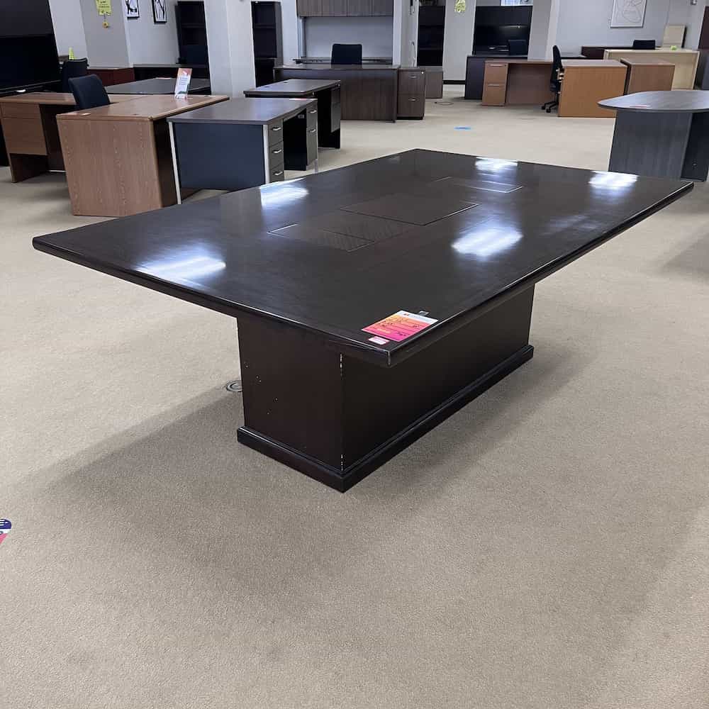 walnut rectangle conference table