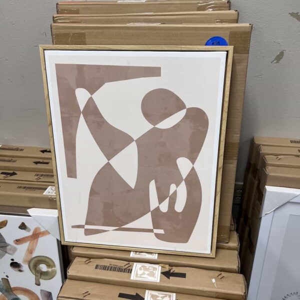 artwork, post modern shapes with negative space