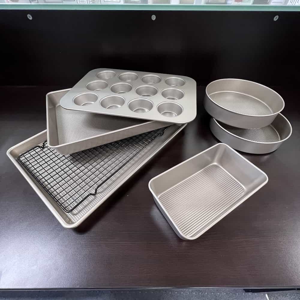 bakeware set, nonstick, 7 piece